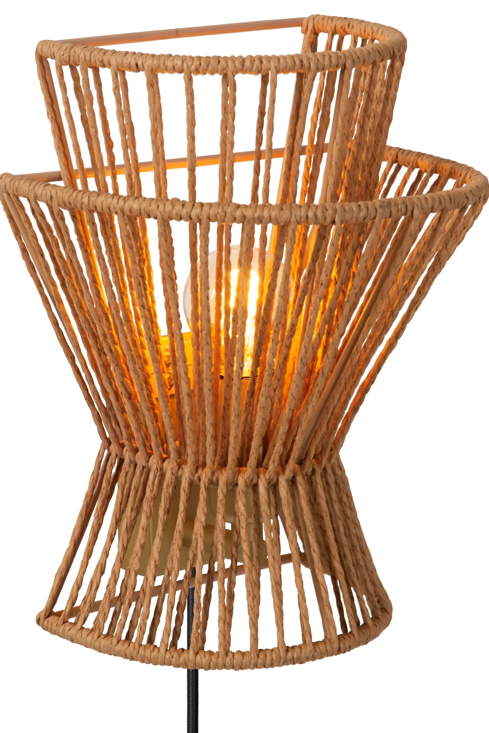 TASMAN - Wandlamp - 1xE14 - Naturel*Lucide Store