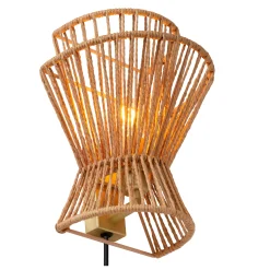 TASMAN - Wandlamp - 1xE14 - Naturel*Lucide Store