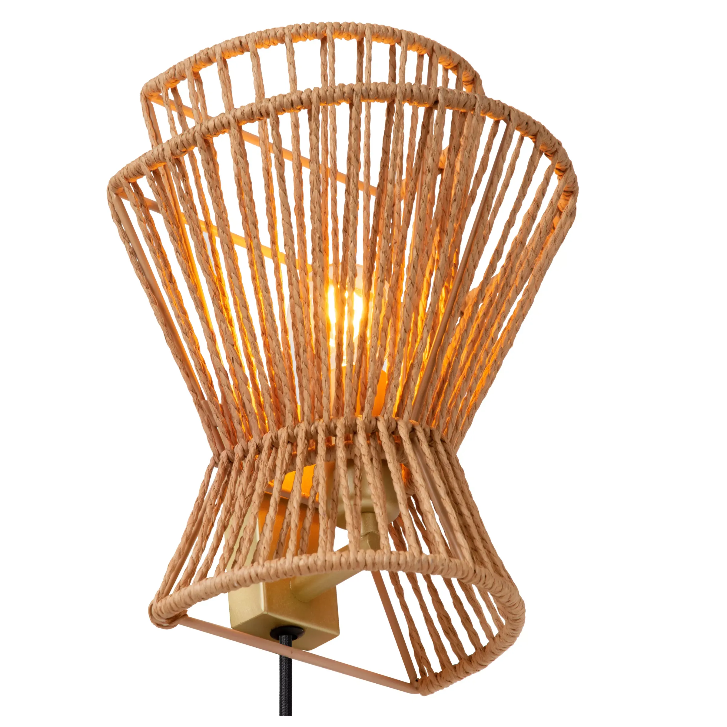 TASMAN - Wandlamp - 1xE14 - Naturel*Lucide Store