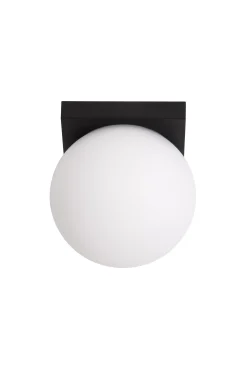 TASSA - Plafonnière Badkamer - Ø 13,5 cm - LED Dim to warm - 1x12W 1800K/3000K - IP40 - Zwart*Lucide Cheap