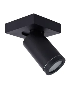 TAYLOR - Plafondspot Badkamer - LED Dim to warm - GU10 - 1x5W 2200K/3000K - IP44 - Zwart*Lucide Online