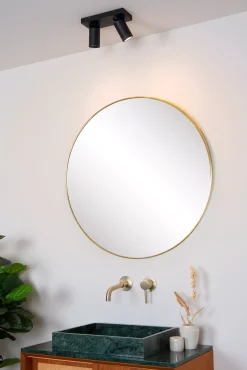 TAYLOR - Plafondspot Badkamer - LED Dim to warm - GU10 - 2x5W 2200K/3000K - IP44 - Zwart*Lucide Best Sale