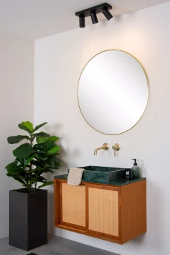 TAYLOR - Plafondspot Badkamer - LED Dim to warm - GU10 - 3x5W 2200K/3000K - IP44 - Zwart*Lucide Best