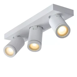 TAYLOR - Plafondspot Badkamer - LED Dim to warm - GU10 - 3x5W 2200K/3000K - IP44 - Wit*Lucide Cheap
