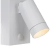 TAYLOR - Wandspot / Wandlamp Binnen/Buiten - 1xGU10 - IP54 - Beweging & dag/nacht sensor - Wit*Lucide Hot