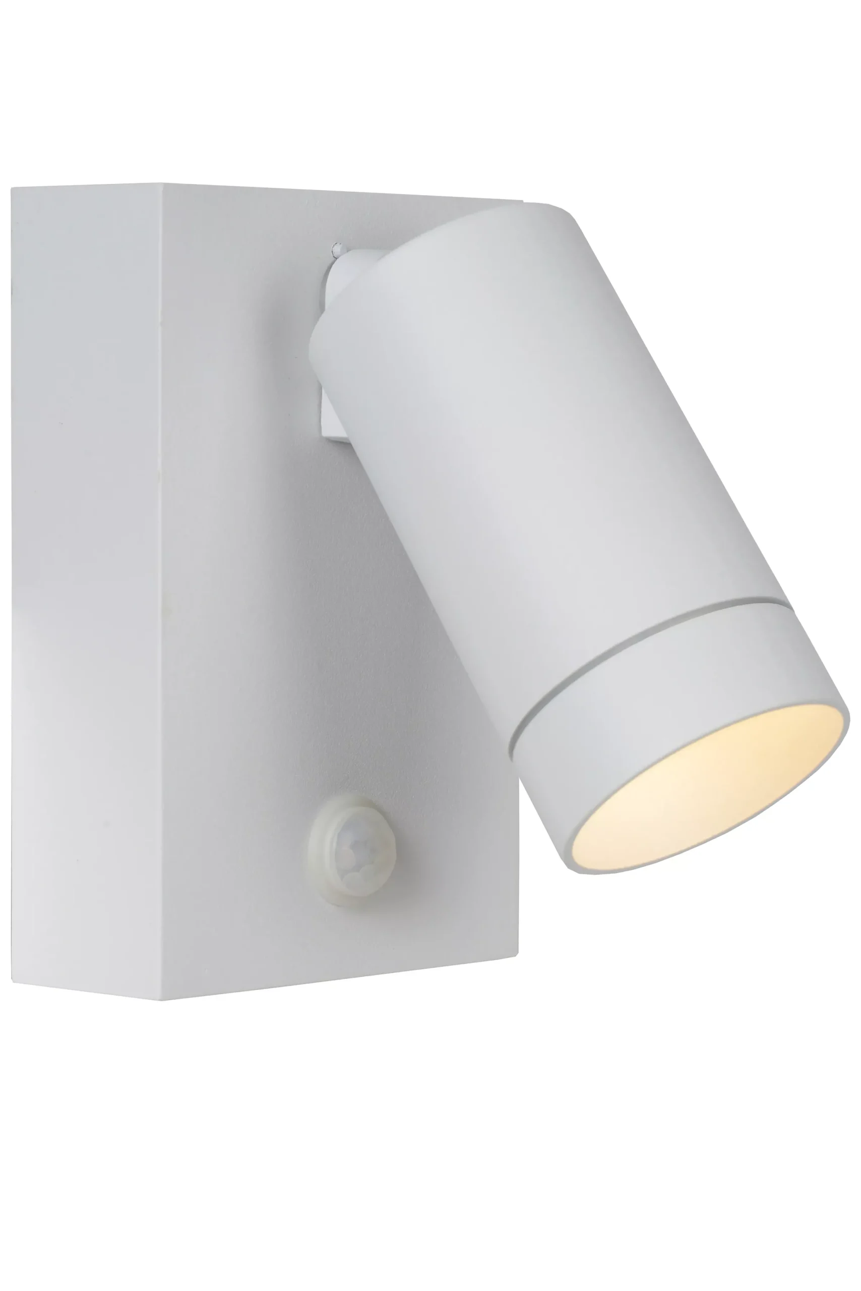 TAYLOR - Wandspot / Wandlamp Binnen/Buiten - 1xGU10 - IP54 - Beweging & dag/nacht sensor - Wit*Lucide Hot