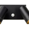 TAYLOR - Wandspot / Wandlamp Binnen/Buiten - 2xGU10 - IP54 - Beweging & dag/nacht sensor - Zwart*Lucide Best Sale