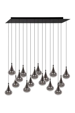 TEARS - Hanglamp - LED Dimb. - G4 - 16x1,5W 3000K - Zwart*Lucide Flash Sale