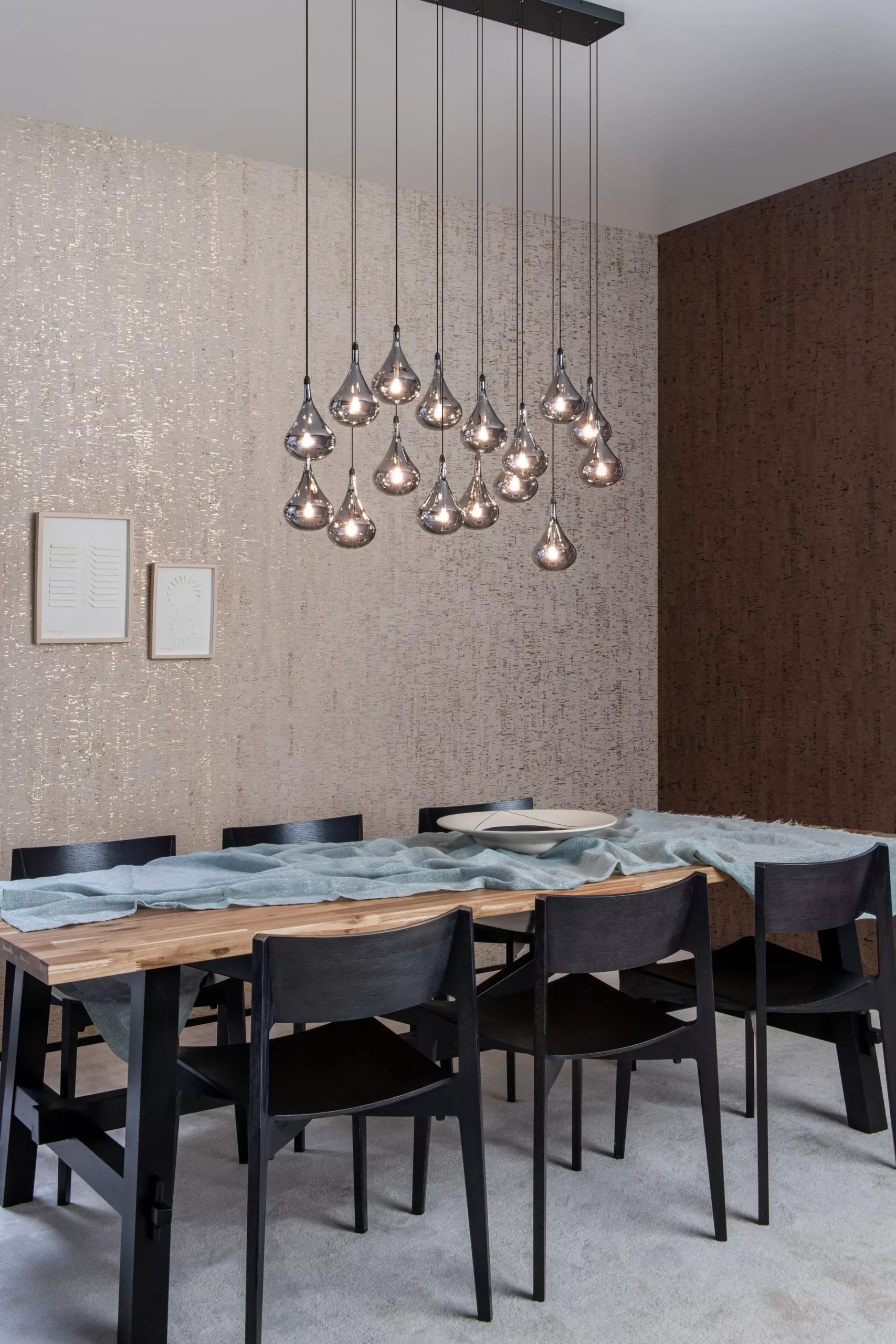 TEARS - Hanglamp - LED Dimb. - G4 - 16x1,5W 3000K - Zwart*Lucide Flash Sale