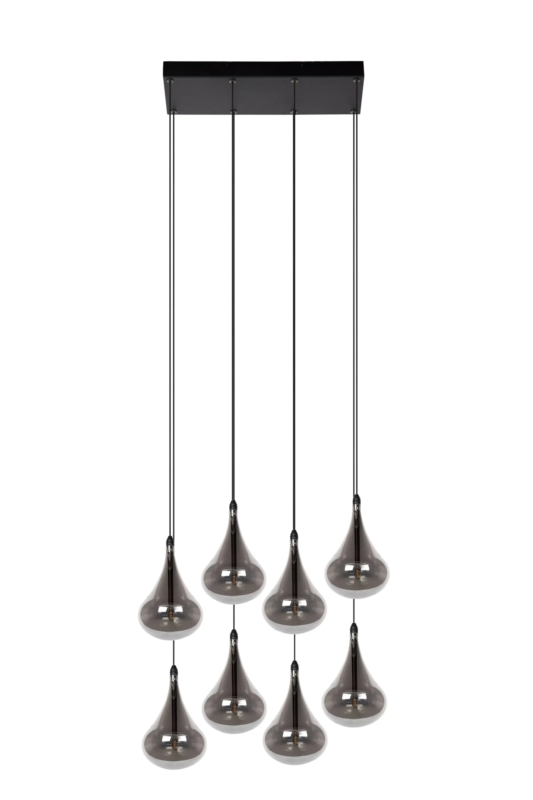 TEARS - Hanglamp - LED Dimb. - G4 - 8x1,5W 3000K - Zwart*Lucide Store