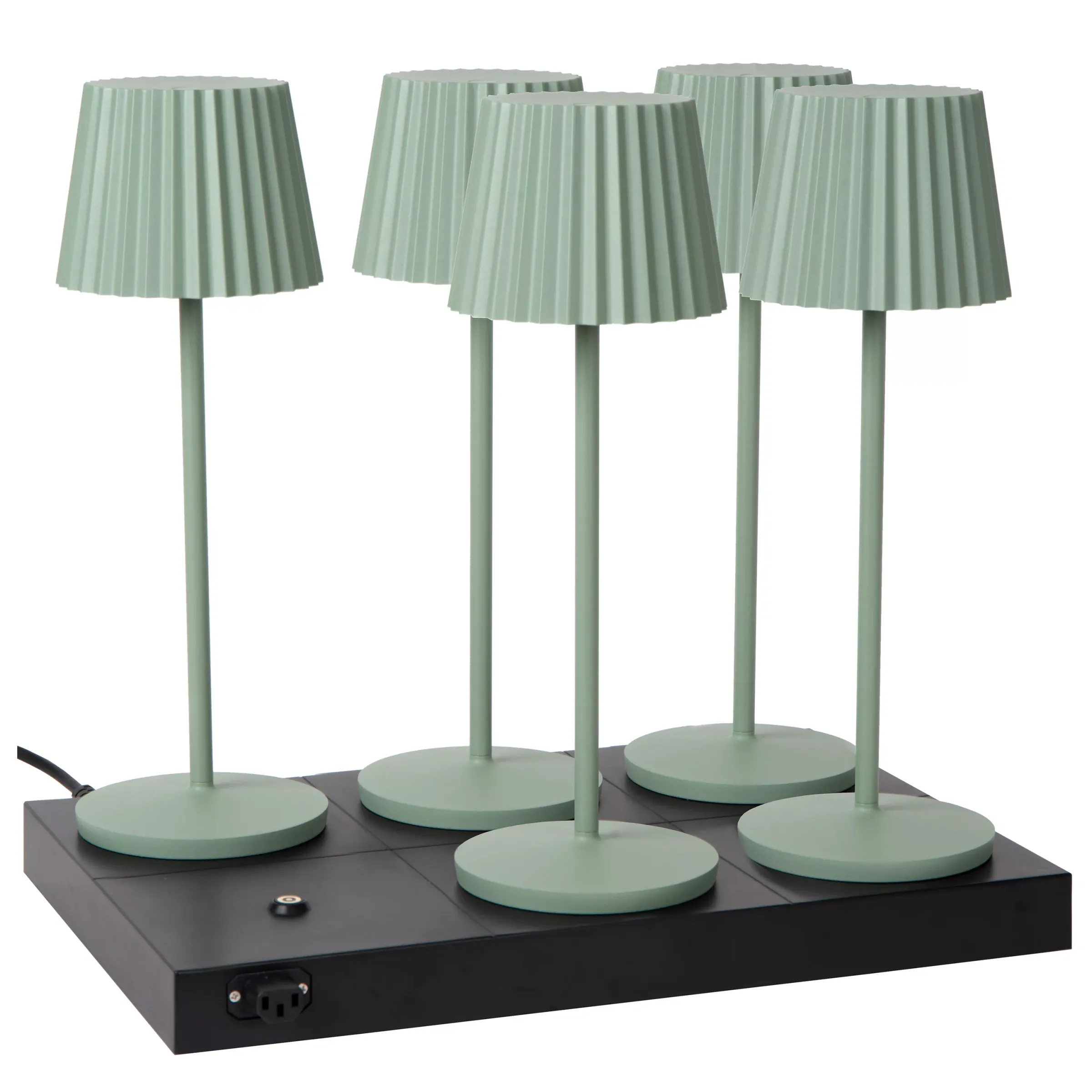 THE DOCK - Draadloze oplader / oplaadstation / Wireless charger - Max. 6 lampen - Zwart*Lucide Flash Sale