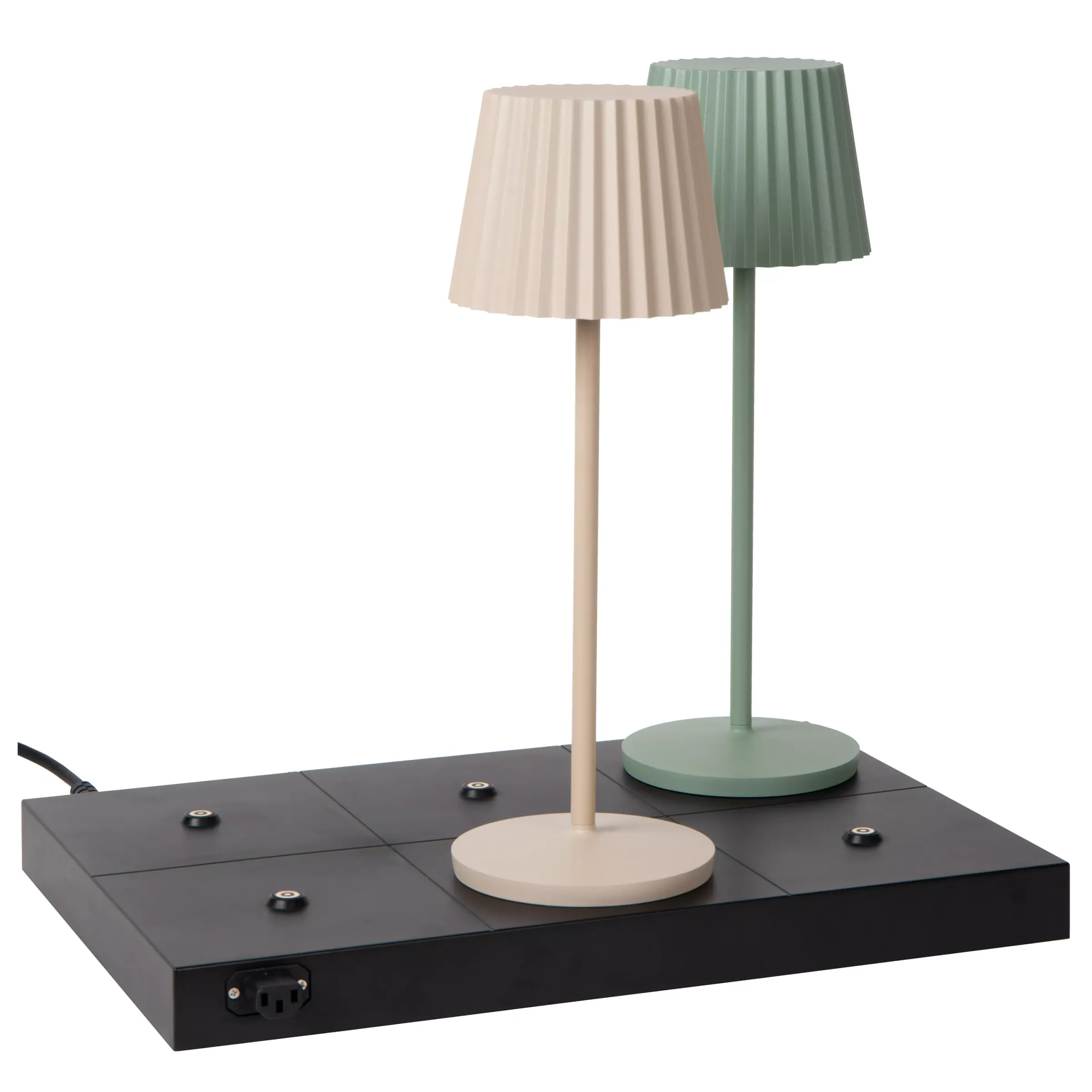 THE DOCK - Draadloze oplader / oplaadstation / Wireless charger - Max. 6 lampen - Zwart*Lucide Flash Sale