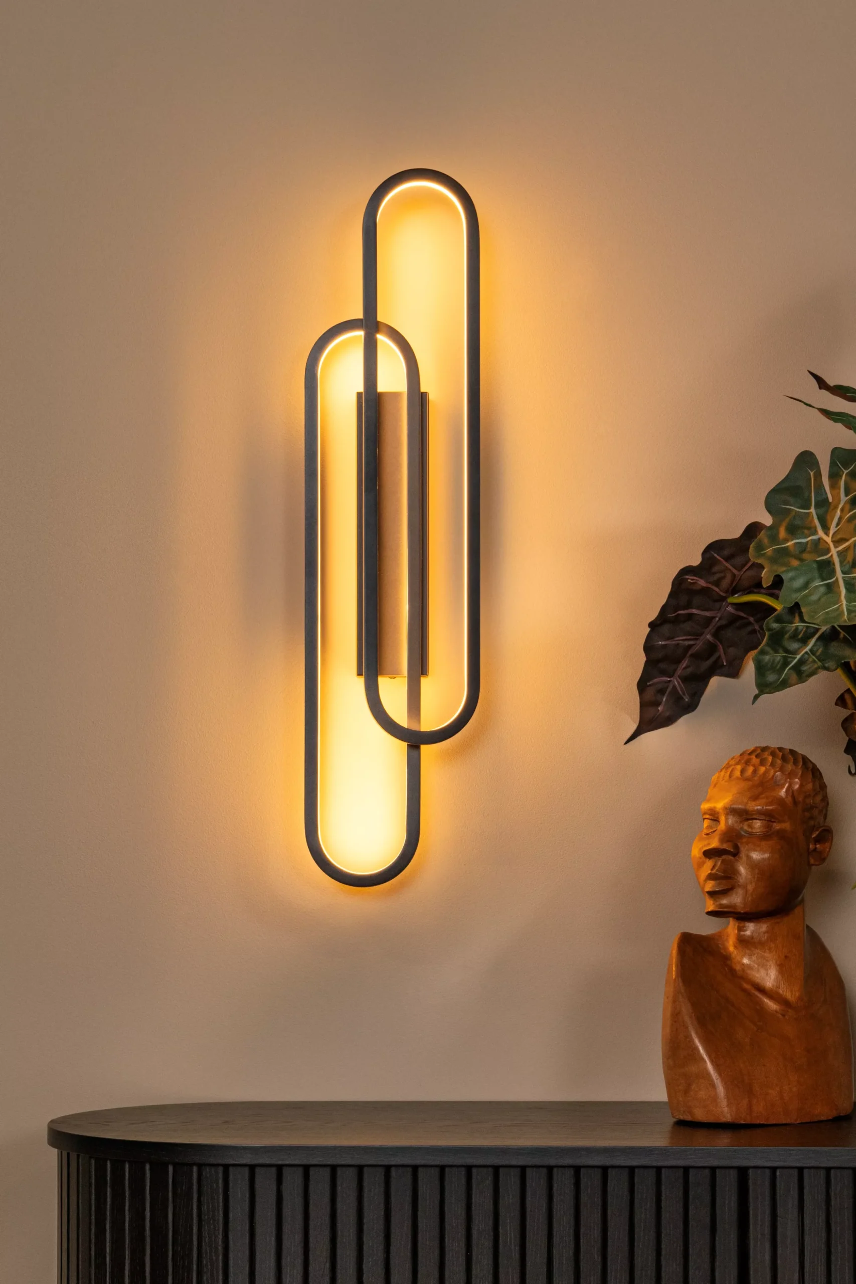 THELMA - Wandlamp - LED Dimb. - 1x35W 2700K - Zwart*Lucide Cheap
