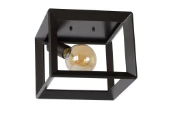 THOR - Plafonnière - 1xE27 - Grijs ijzer*Lucide Cheap