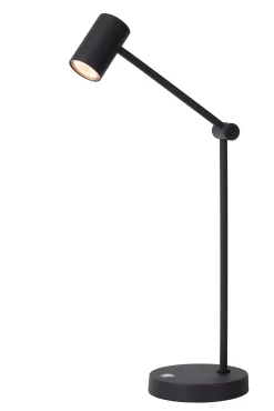 TIPIK - Oplaadbare Tafellamp - Accu/Batterij - LED 3 StepDim - 1x3W 2700K - Zwart*Lucide Discount