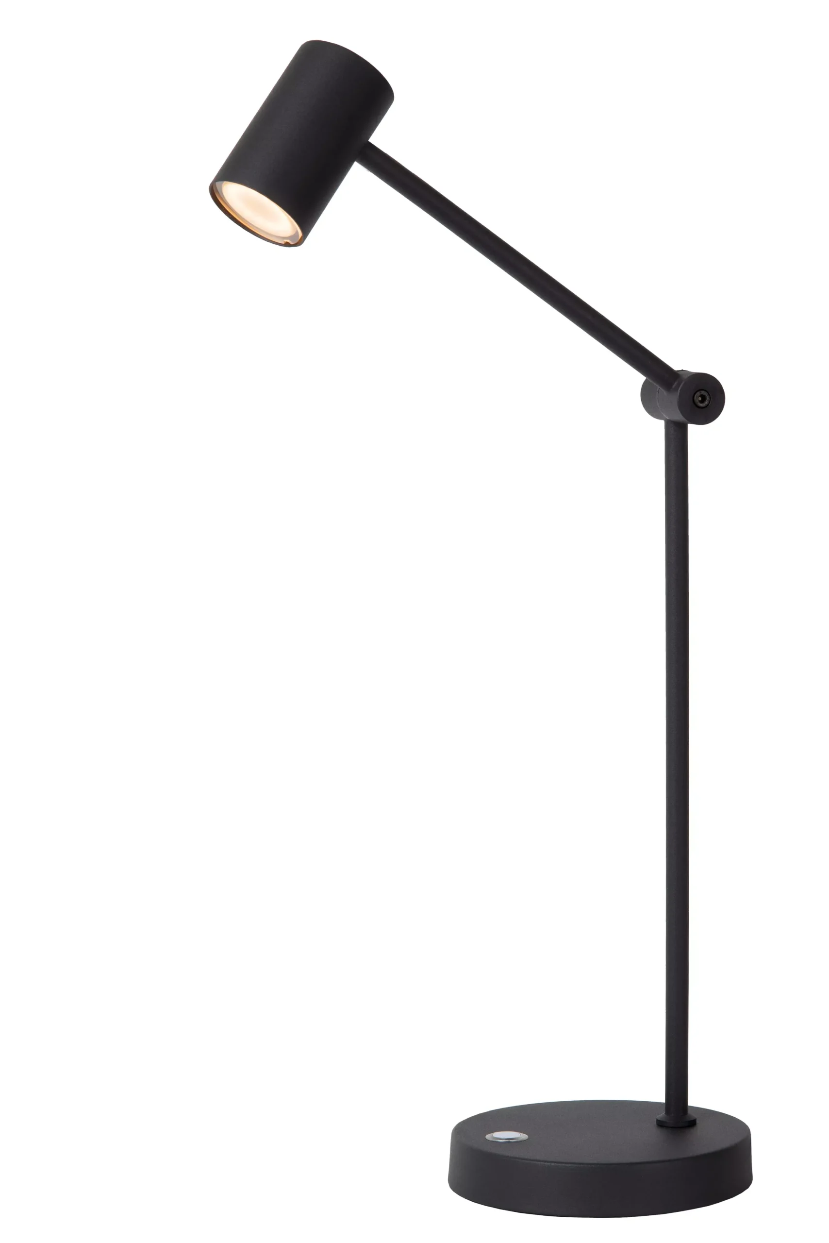 TIPIK - Oplaadbare Tafellamp - Accu/Batterij - LED 3 StepDim - 1x3W 2700K - Zwart*Lucide Discount