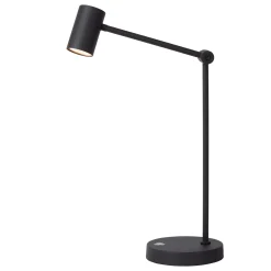 TIPIK - Oplaadbare Tafellamp - Accu/Batterij - LED 3 StepDim - 1x3W 2700K - Zwart*Lucide Discount