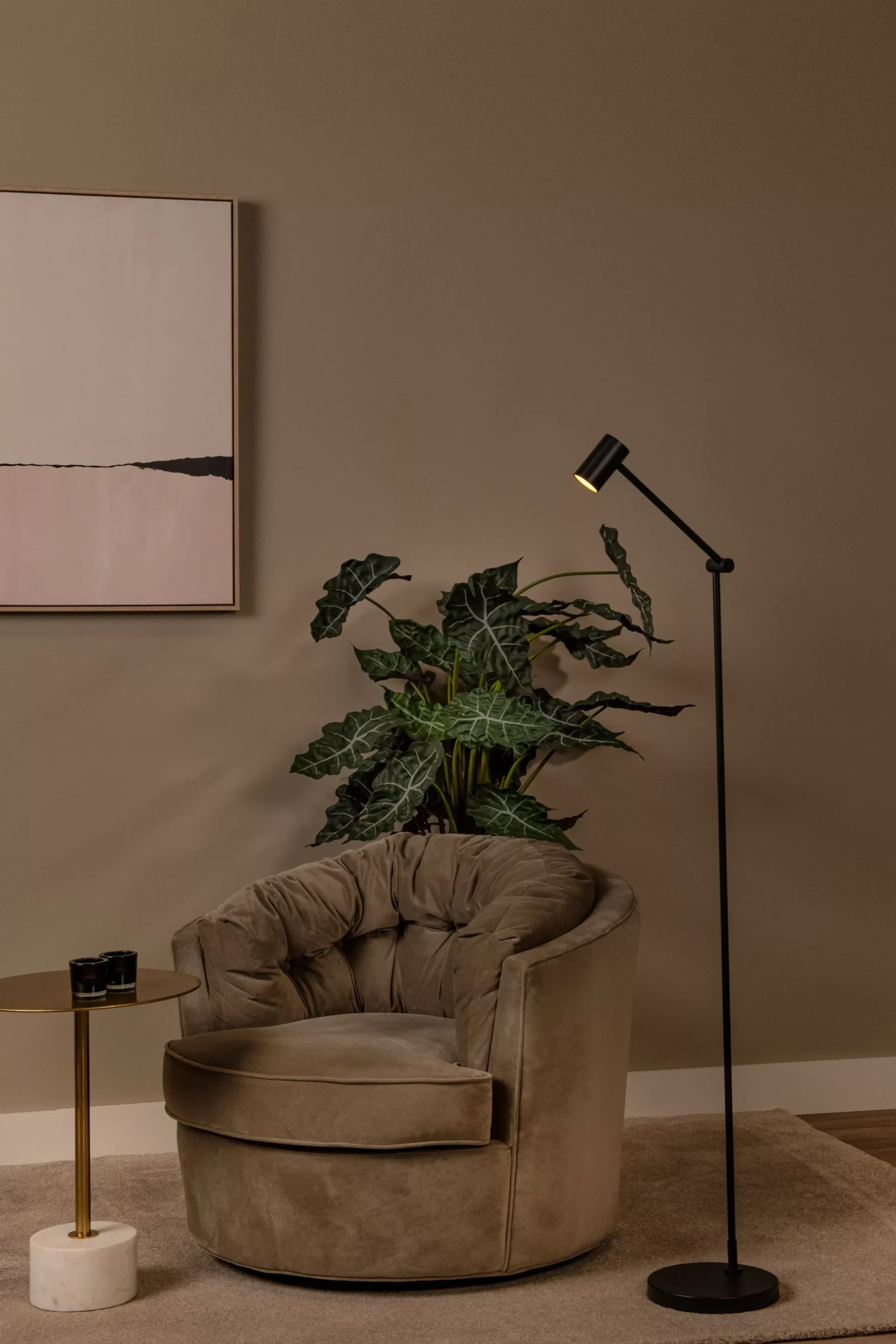 TIPIK - Oplaadbare Vloerlamp - Accu/Batterij - LED 3 StepDim - 1x3W 2700K - Zwart*Lucide Sale