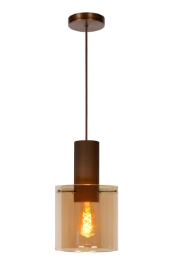 TOLEDO - Hanglamp - Ø 20 cm - 1xE27 - Amber*Lucide Cheap