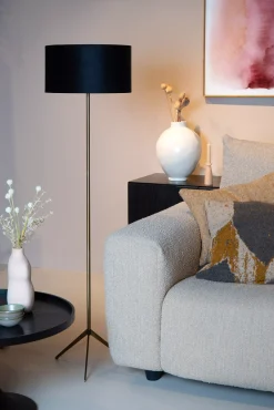 TONDO - Vloerlamp - Ø 38 cm - 1xE27 - Mat Goud / Messing*Lucide Clearance