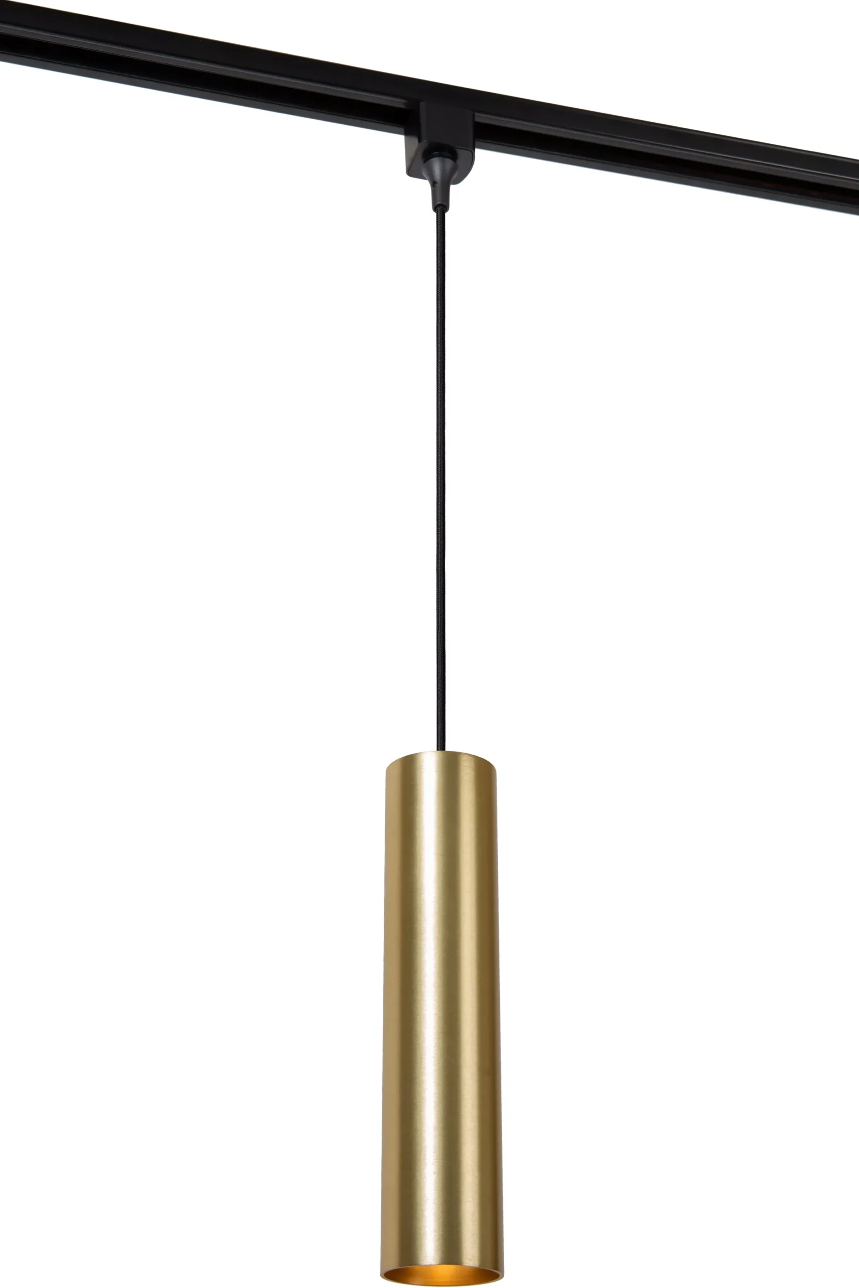 TRACK FLORIS Hanglamp - 1-fase Railsysteem / Railverlichting - 1xGU10 - Mat Goud / Messing (Uitbreiding)*Lucide Cheap