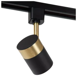 TRACK FLORIS Railspot - 1-fase Railsysteem / Railverlichting - 1xGU10 - Zwart (Uitbreiding)*Lucide New