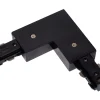 TRACK L-koppelstuk - 1-fase Railsysteem / Railverlichting - Links - Zwart (Uitbreiding)*Lucide New