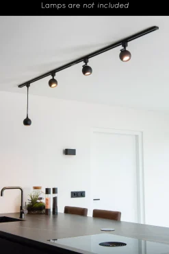 TRACK Starterset - 1-fase Railsysteem / Railverlichting - 2 meter - Zwart*Lucide Best