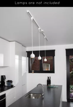 TRACK Starterset - 1-fase Railsysteem / Railverlichting - 2 meter - Wit*Lucide Discount
