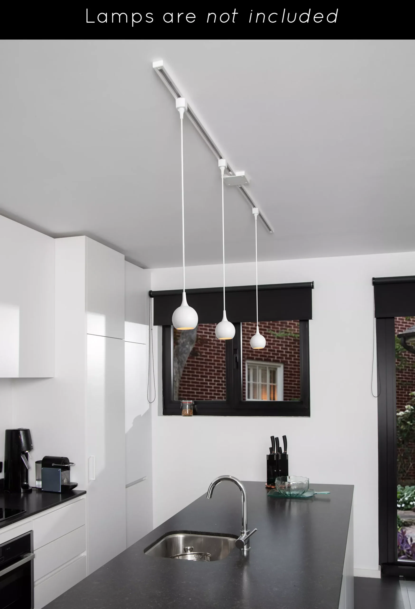 TRACK Starterset - 1-fase Railsysteem / Railverlichting - 2 meter - Wit*Lucide Discount