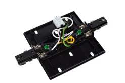 TRACK Startvoeding - 1-fase Railsysteem / Railverlichting - Enkel/Dubbel - Zwart (Uitbreiding)*Lucide New