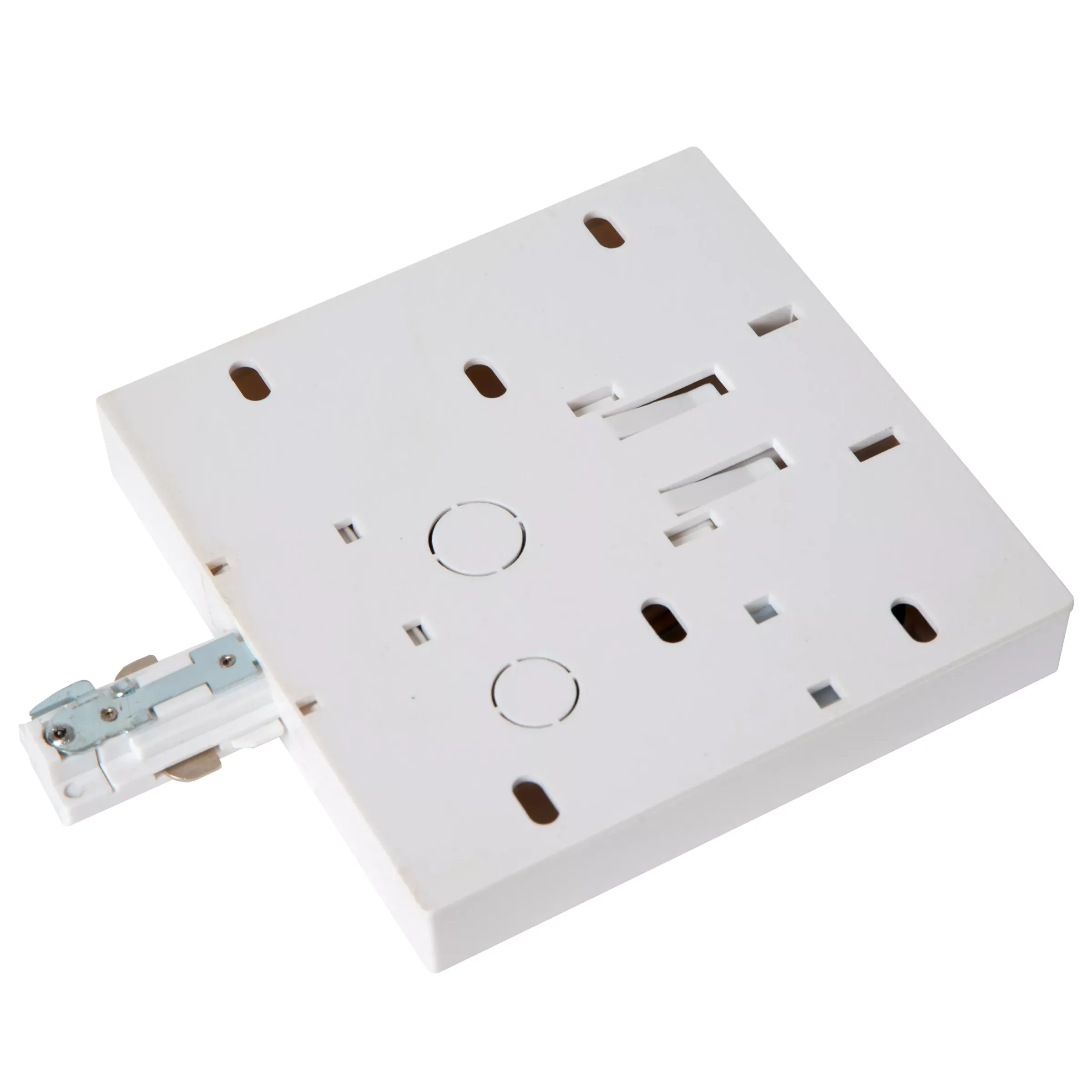 TRACK Startvoeding - 1-fase Railsysteem / Railverlichting - Enkel/Dubbel -Wit (Uitbreiding)*Lucide Store