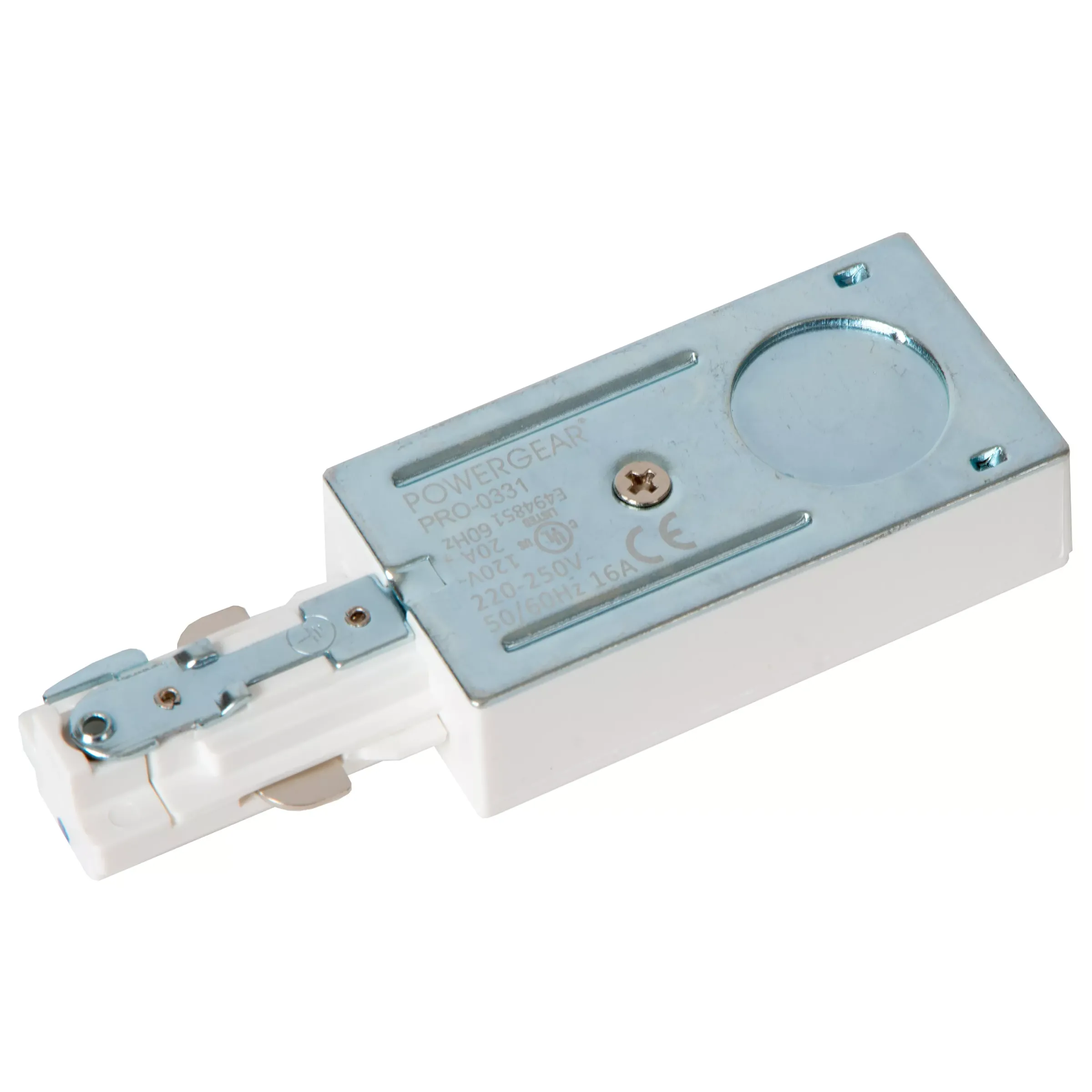TRACK Startvoeding - 1-fase Railsysteem / Railverlichting - Enkel - Wit (Uitbreiding)*Lucide Shop