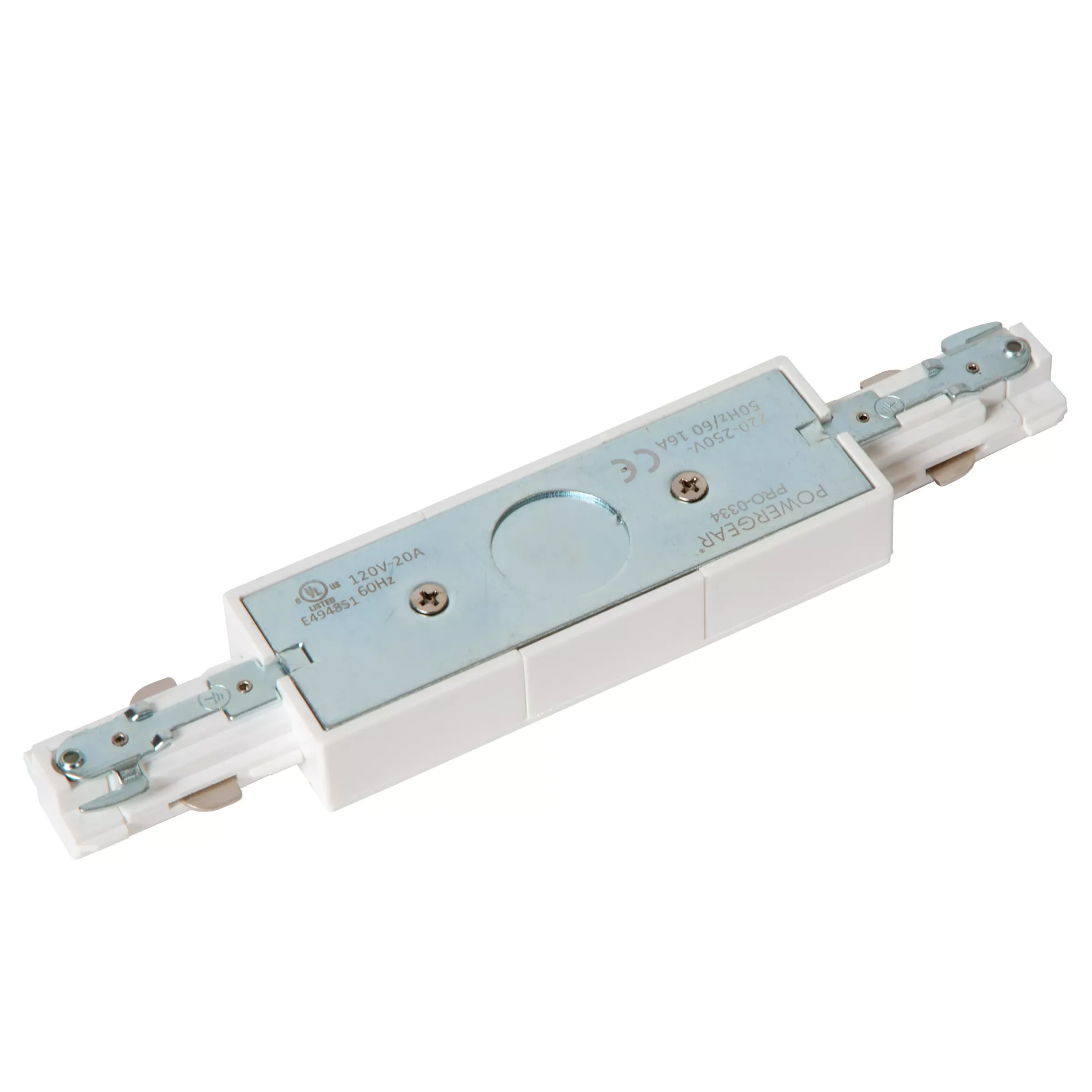 TRACK Startvoeding - 1-fase railsysteem / Railverlichting - Dubbel - Zwart (Uitbreiding)*Lucide Online