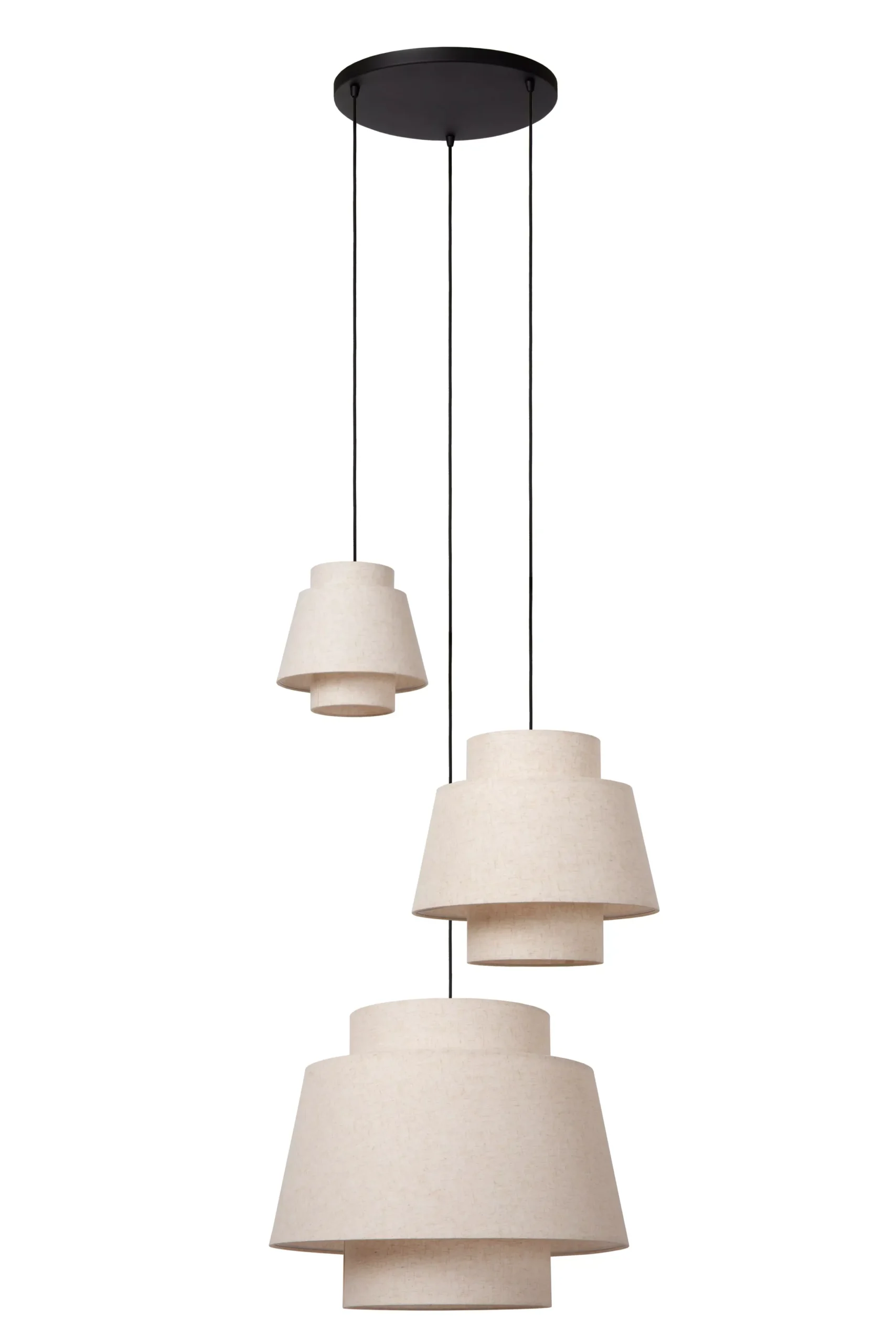 TRIBUTE - Hanglamp - Ø 76 cm - 3xE27 - Beige*Lucide Flash Sale