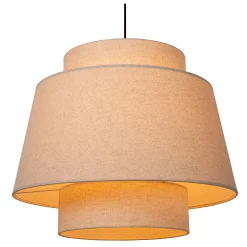 TRIBUTE - Hanglamp - Ø 60 cm - 1xE27 - Beige*Lucide Discount