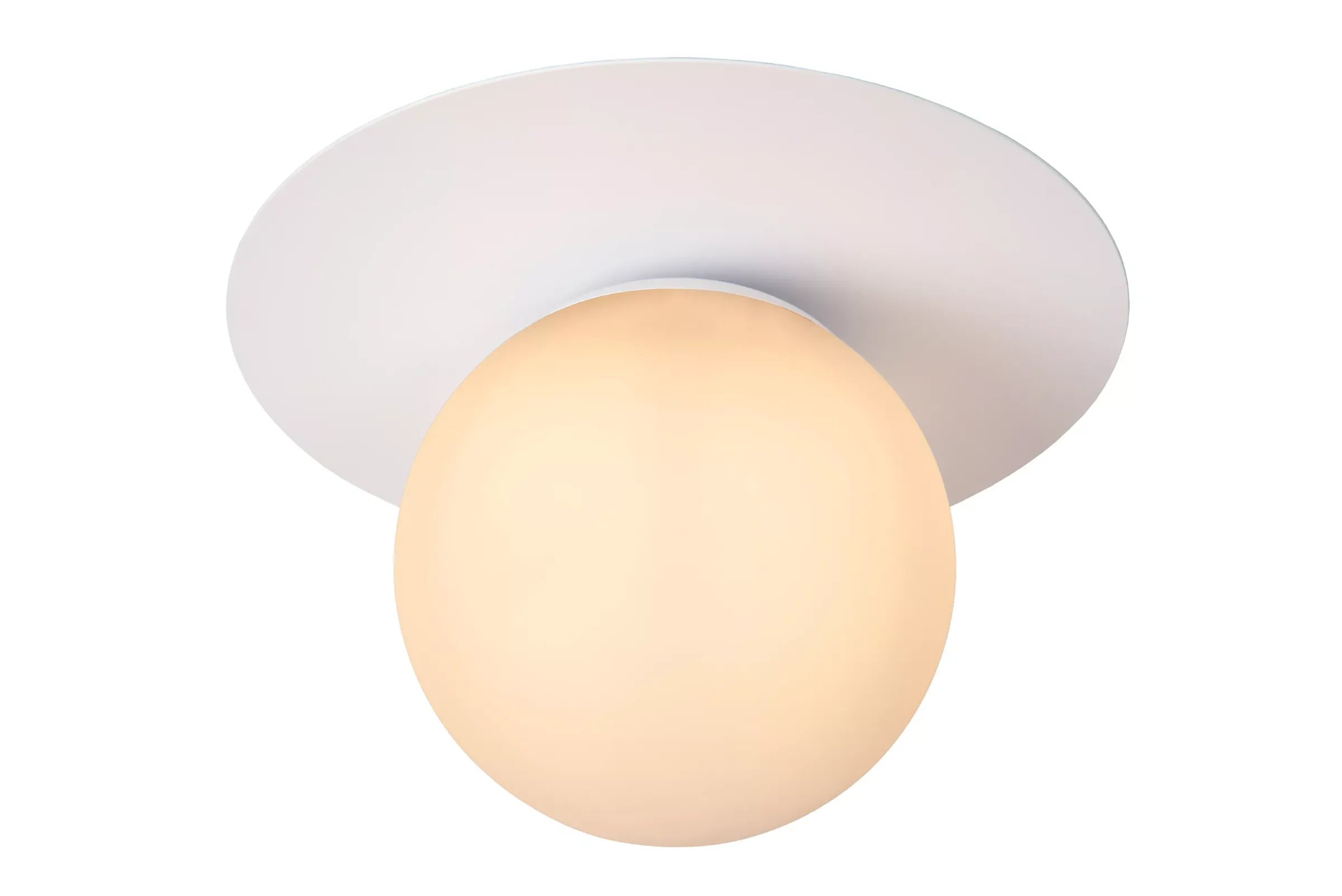 TRICIA - Plafonnière - Ø 25 cm - 1xE27 - Wit*Lucide Store
