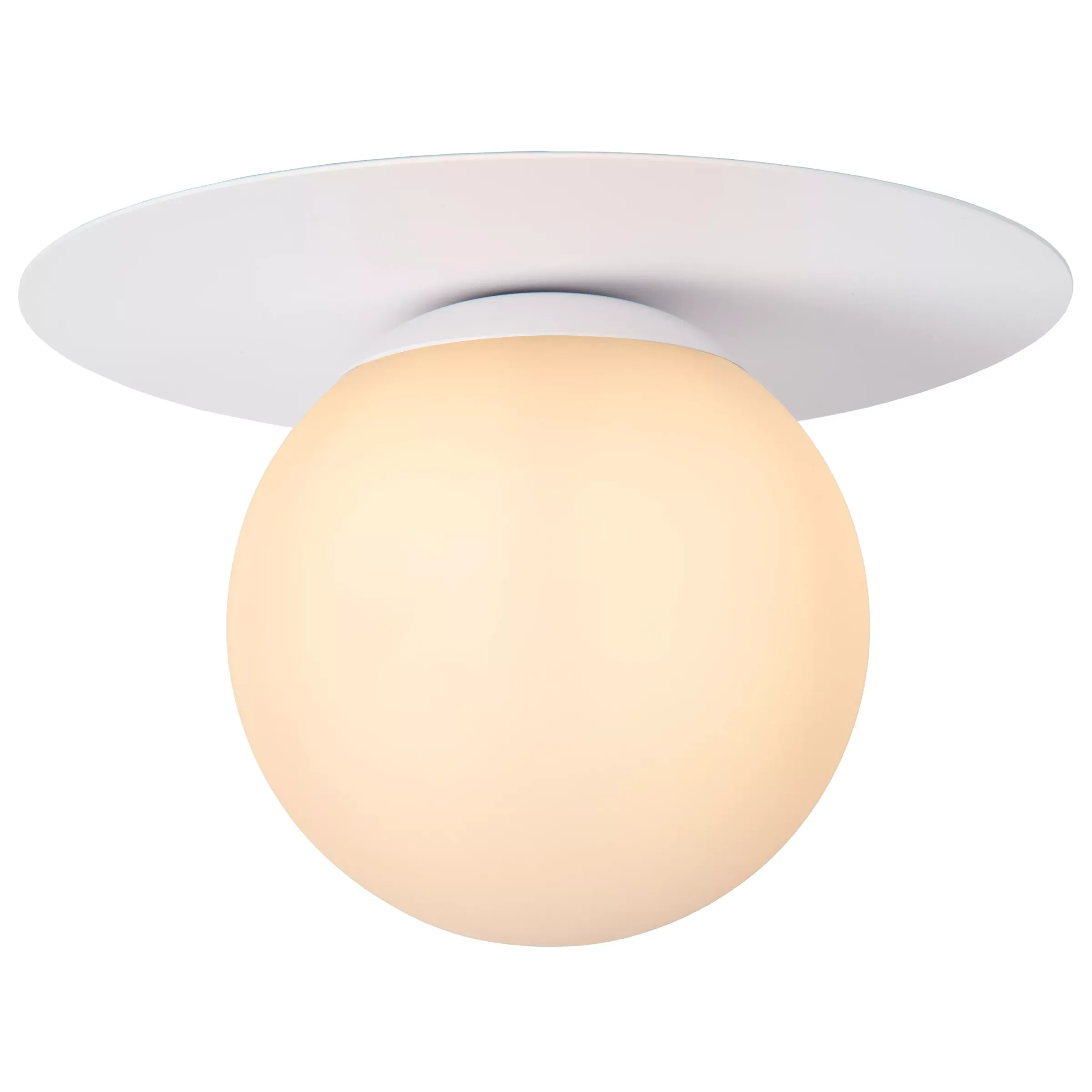 TRICIA - Plafonnière - Ø 25 cm - 1xE27 - Wit*Lucide Store