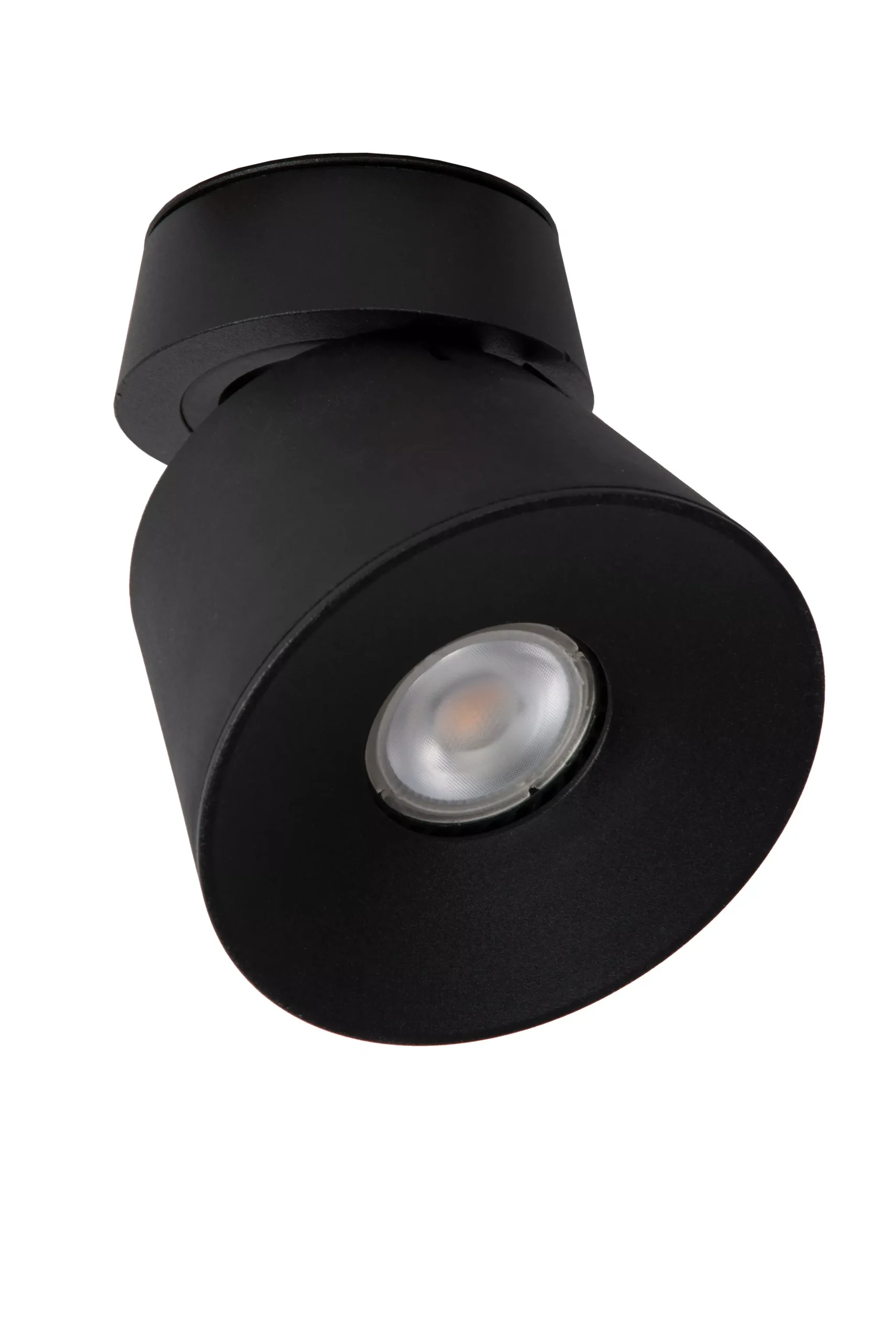 TRIGONO - Plafondspot - Ø 10,5 cm - 1xGU10 - Zwart*Lucide Shop