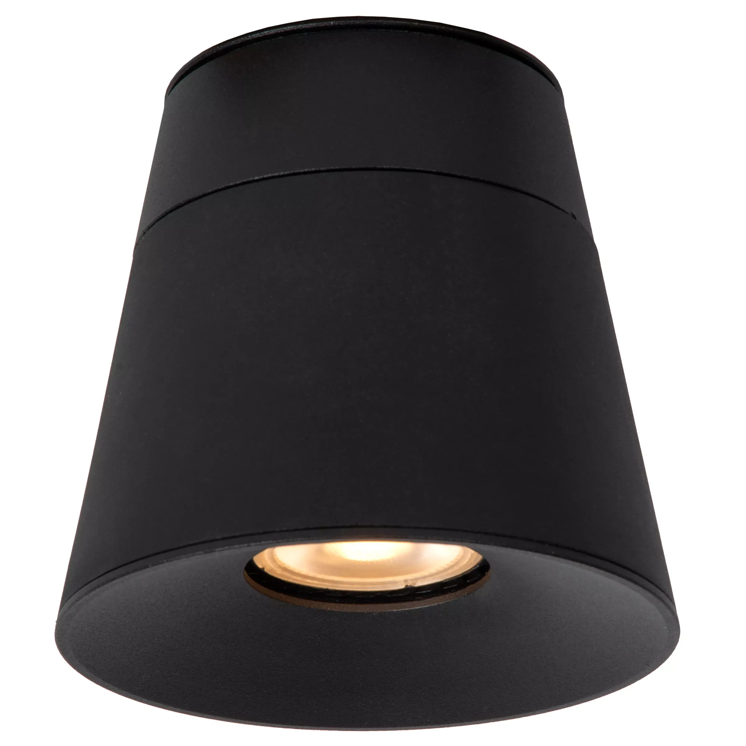 TRIGONO - Plafondspot - Ø 10,5 cm - 1xGU10 - Zwart*Lucide Shop