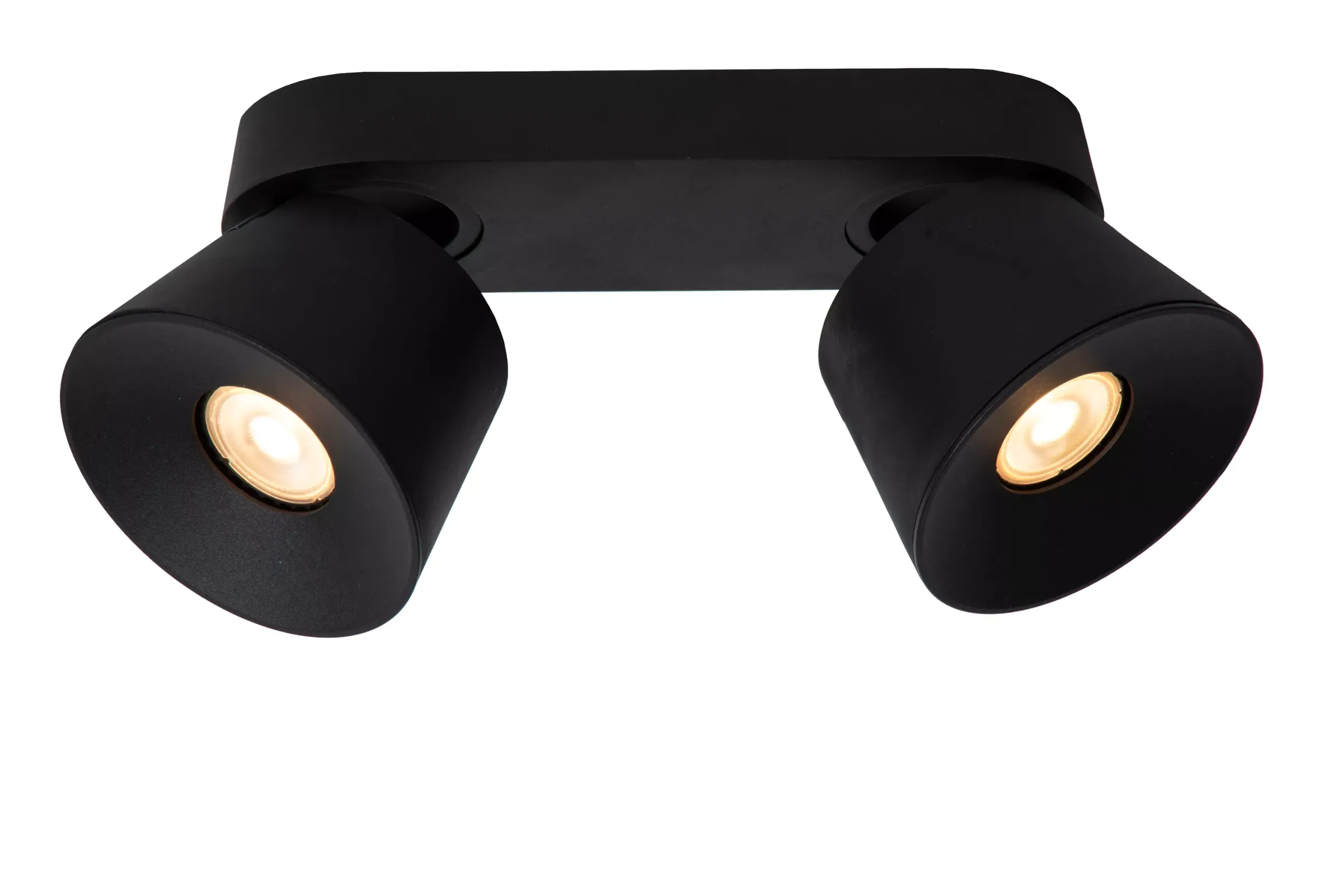 TRIGONO - Plafondspot - 2xGU10 - Zwart*Lucide Cheap