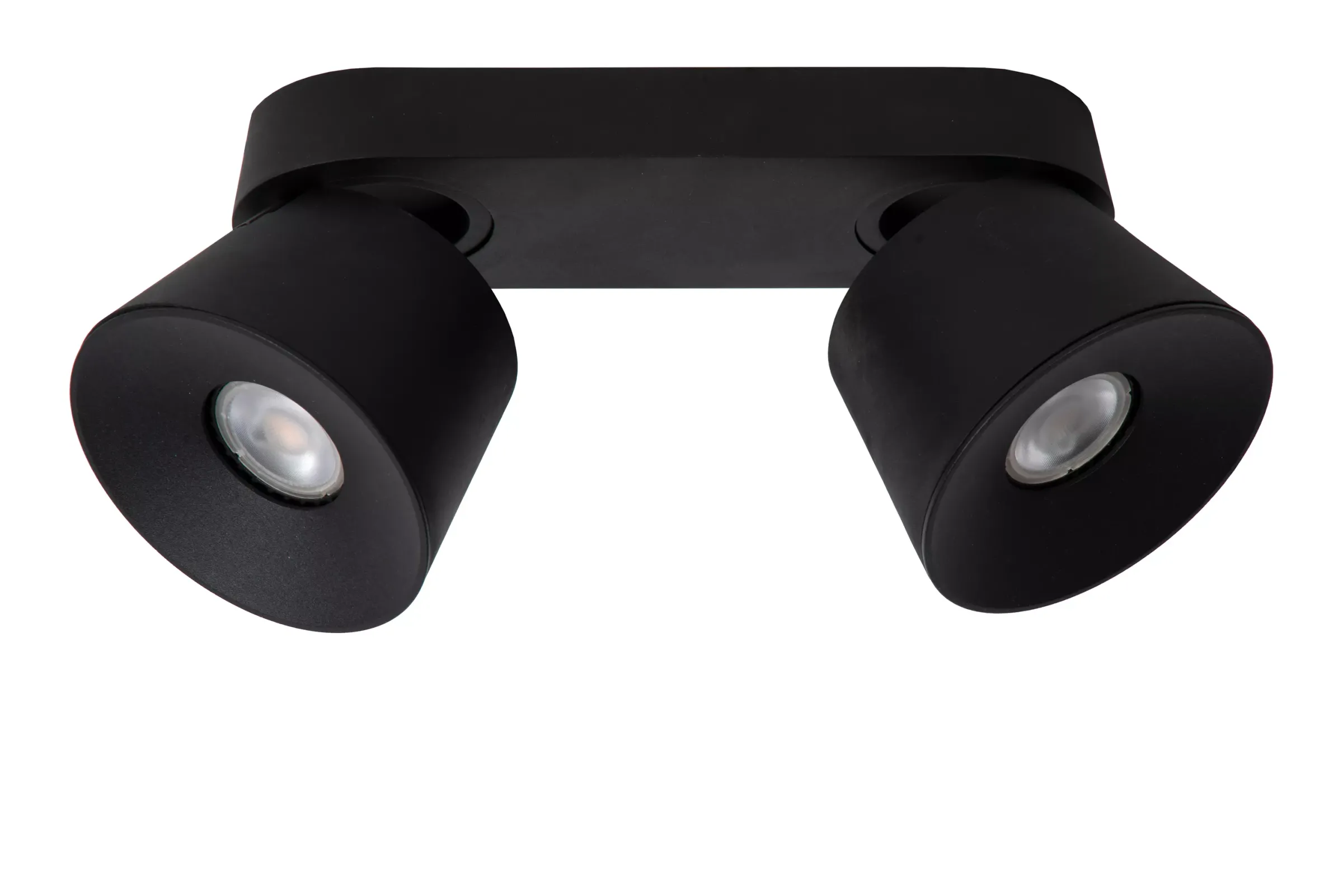 TRIGONO - Plafondspot - 2xGU10 - Zwart*Lucide Cheap