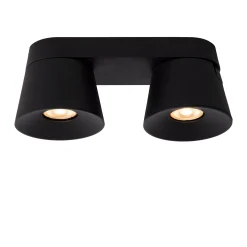 TRIGONO - Plafondspot - 2xGU10 - Zwart*Lucide Cheap
