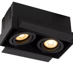 TRIMLESS - Inbouwspot - 2xGU10 - Zwart*Lucide Outlet