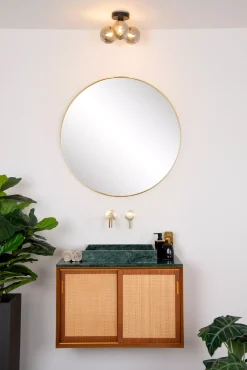 TRUDY - Plafonnière Badkamer - Ø 28 cm - 3xG9 - IP44 - Zwart*Lucide New