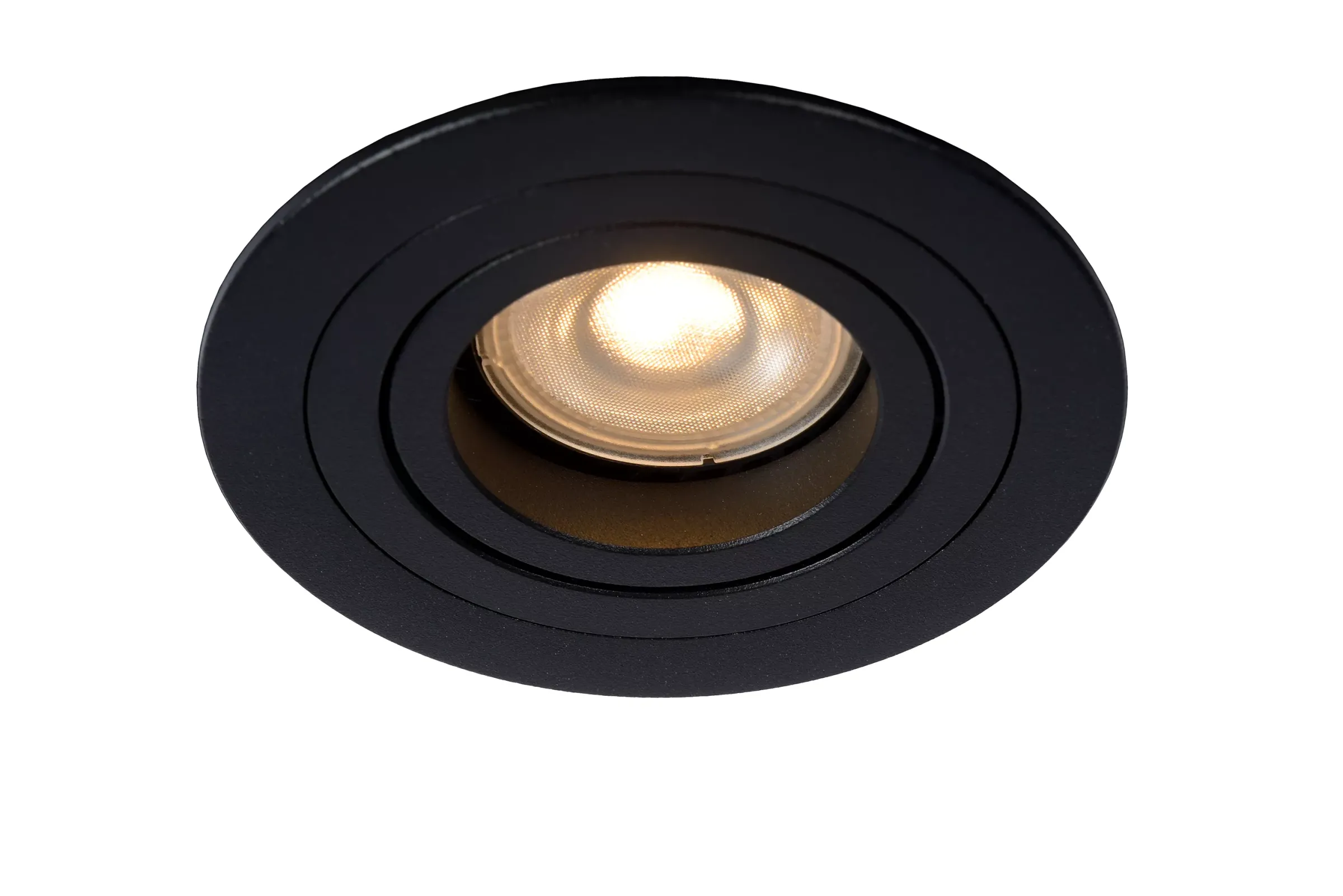 TUBE - Inbouwspot - Ø 9,2 cm - 1xGU10 - Zwart*Lucide Cheap