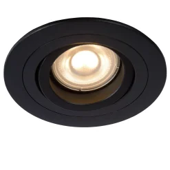 TUBE - Inbouwspot - Ø 9,2 cm - 1xGU10 - Zwart*Lucide Cheap