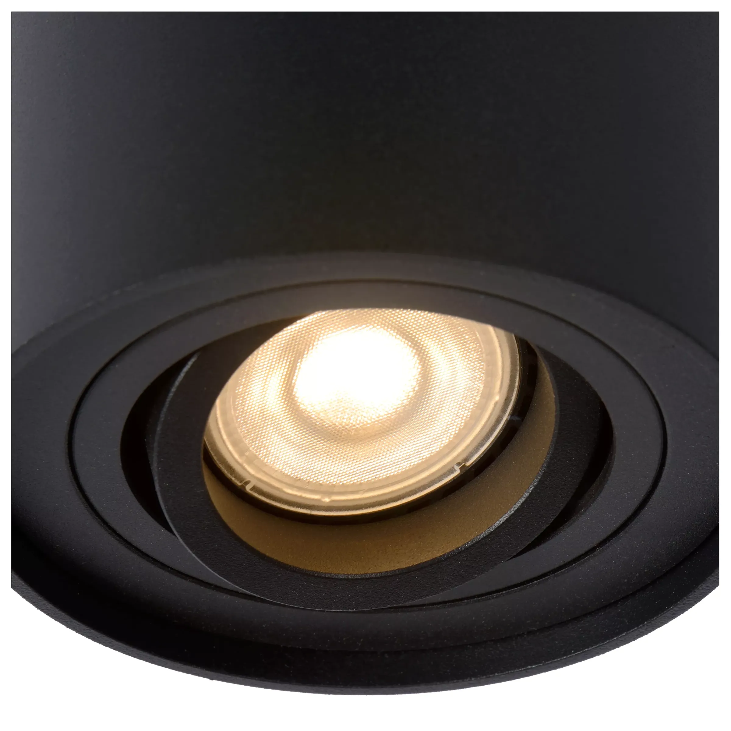 TUBE - Plafondspot - Ø 9,6 cm - 1xGU10 - Zwart*Lucide Cheap