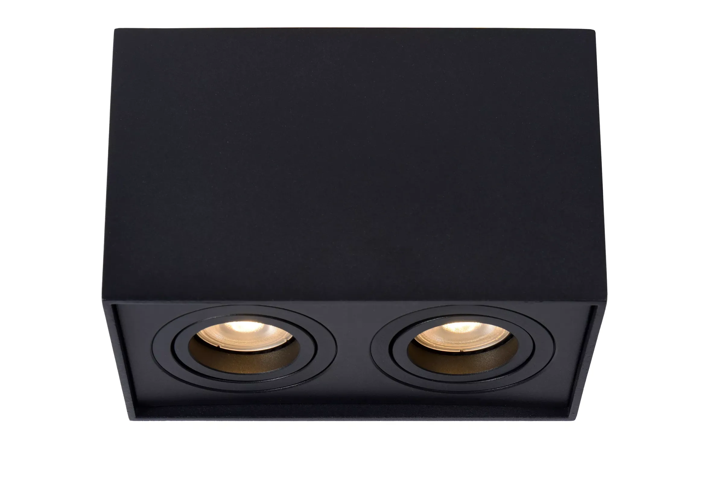 TUBE - Plafondspot - 2xGU10 - Zwart*Lucide Sale