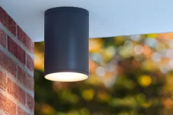 TUBIX - Plafondspot Binnen/Buiten - Ø 10,8 cm - 1xE27 - IP54 - Antraciet*Lucide Fashion